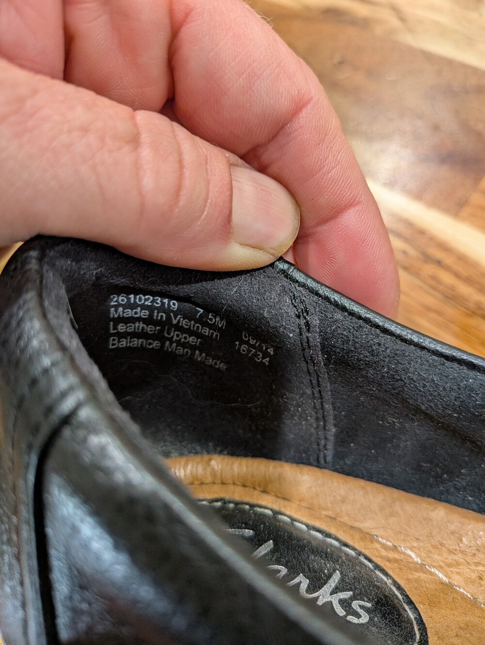 Clarks Artisan Flats Size 7.5M Black Leather Comfort Mary Jane Shoes Casual - Picture 9 of 9
